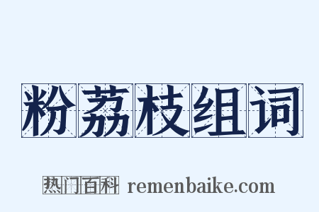 粉荔枝组词是什么意思的图片